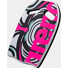 Доска для плавания Arena PRINTED KICKBOARD белый, черный, розовый 27,5 х 39 х 3 см