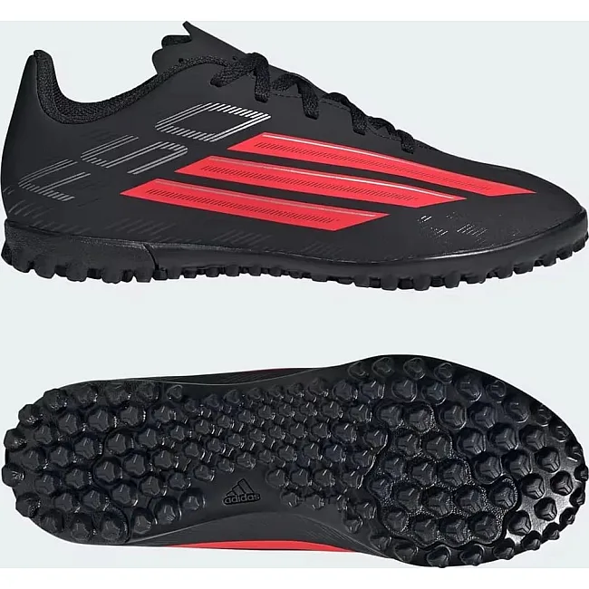 Сороконіжки дитячі ADIDAS F50 CLUB TF J чорний, червоний (для дітей)