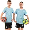Футбольная форма детская с символикой клуба JUVENTUS гостевая 2026 SP-SPORT CO-7352 (Голубой-черный)