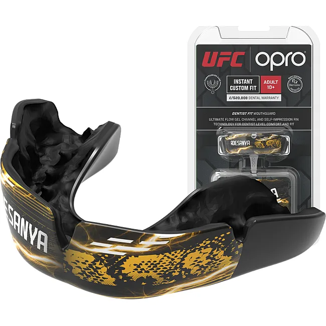 Капа OPRO UFC Fighter Collection Israel Adesanya доросла (вік 11+) Black (art.102529005)