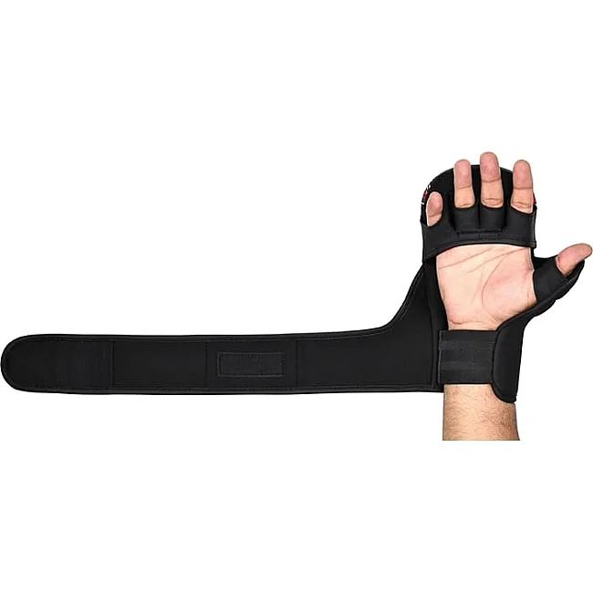 Тренировочные перчатки RDX GRAPPLING GLOVES SHOOTER NEW AURA F17 черный, красный