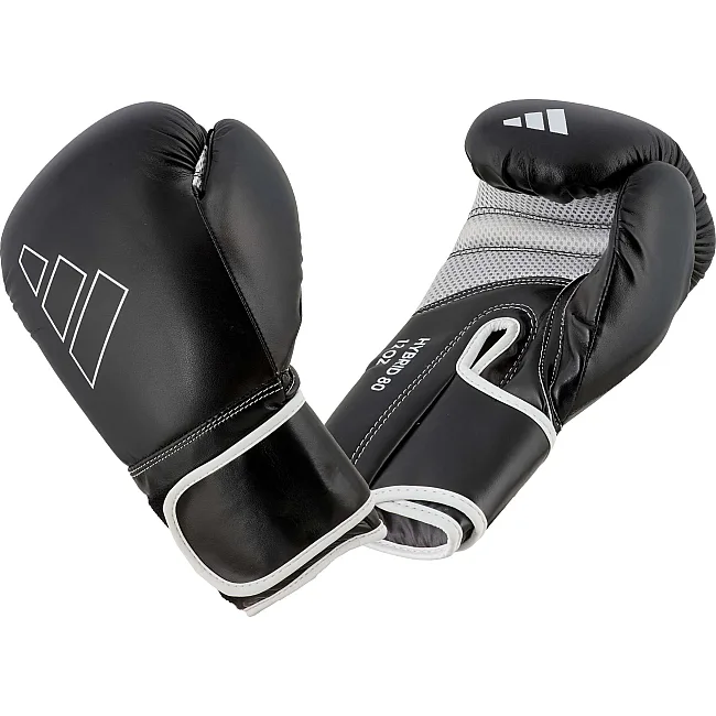 Рукавички для боксу Adidas "Hybrid 80" (чорно-білий) ADIH80