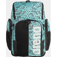 Спортивный рюкзак Arena SPIKY III BACKPACK 45 ALLOVER 45L черный, бирюзовый 54x36x27 см