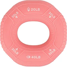 Кистевой эспандер кольцо с тройной нагрузкой JELLO FI-0649 1шт ø7.5 нагрузка 20LB-80LB (Розовый)