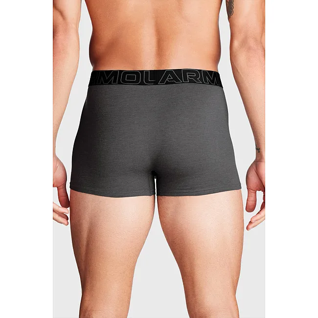 Мужские трусы UNDER ARMOUR PERFORMANCE COTTON - SOLID 3 3PK серый, красный, черный