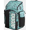 Спортивный рюкзак Arena SPIKY III BACKPACK 45 ALLOVER 45L черный, бирюзовый 54x36x27 см