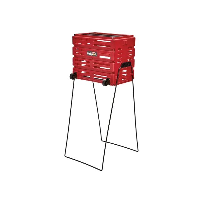 Корзина для теннисных мячей Unique BALLPORT Deluxe-long handles на 80 мячей red