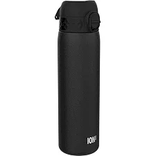 Бутылка для воды металлическая ION8 600 мл. Stainless Steel, Black