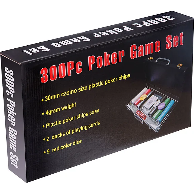 Набор для покера в пластиковом кейсе Texas Holdem Poker set SP-SPORT
 300S-C 300 фишек