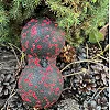 Масажний м'яч подвійний PowerPlay PP-4352 Epp foam peanut ball (d8*16cm.) Чорно/Червоний