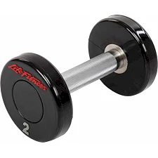Гантель профессиональная с полиуретановым покрытием LIFE FITNESS SC-80081-2 1шт 2кг