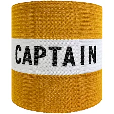 Повязка капитанская META Armband Striped Junior оранжевый, белый OFSM