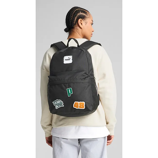 Рюкзак Puma PHASE PATCH Backpack 22L черный 44х30х14 см