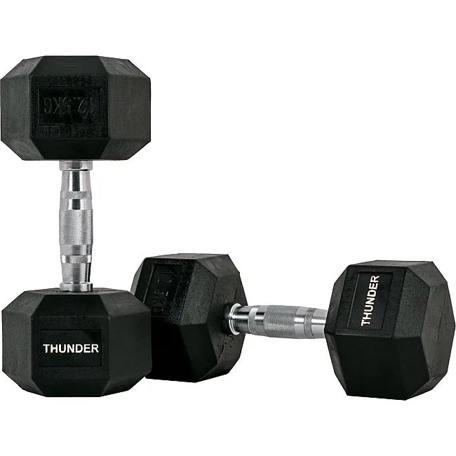 Гантель шестигранная THUNDER 12,5 кг (1шт)