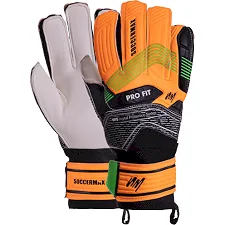Вратарские перчатки профессиональные с защитой пальцев SOCCERMAX GK-024 7-11