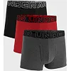 Труси чоловічі UNDER ARMOUR PERFORMANCE COTTON - SOLID 3 3PK сірий, червоний, чорний