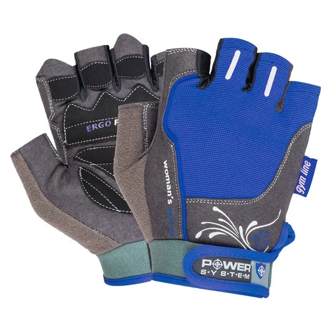 Фитнес перчатки POWER SYSTEM PS-2570 Woman’s Power женские Blue
