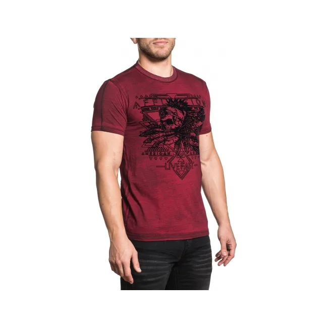 Футболка AFFLICTION AC Mohawk Red