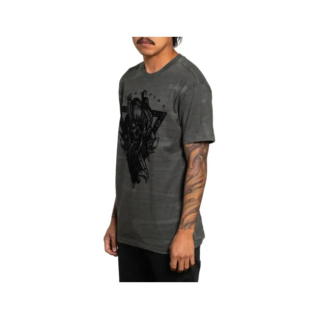 Футболка AFFLICTION Sacred Strike Charcoal Camo