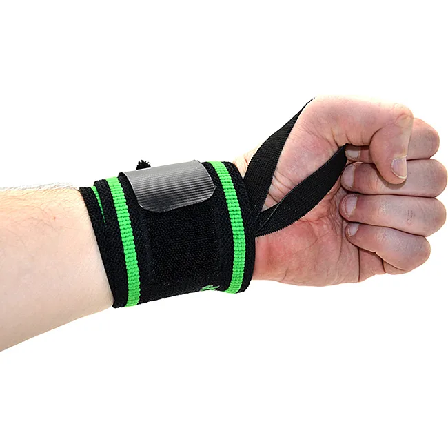Кистовые бинты MADMAX MFA-298 Wrist Wraps 18" Black/Green (пара)