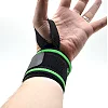 Кистовые бинты MADMAX MFA-298 Wrist Wraps 18" Black/Green (пара)