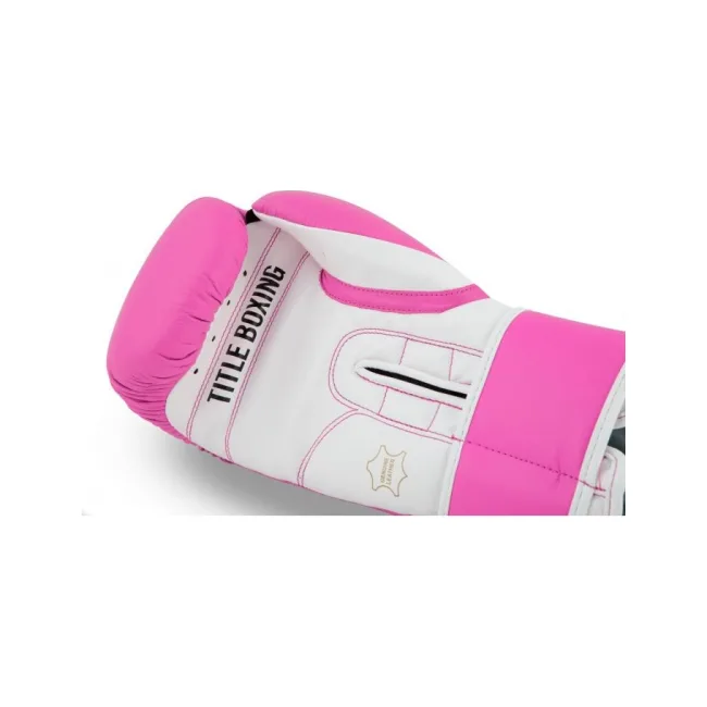 Перчатки для бокса TITLE Pro Style Leather 3.0 Hot Pink