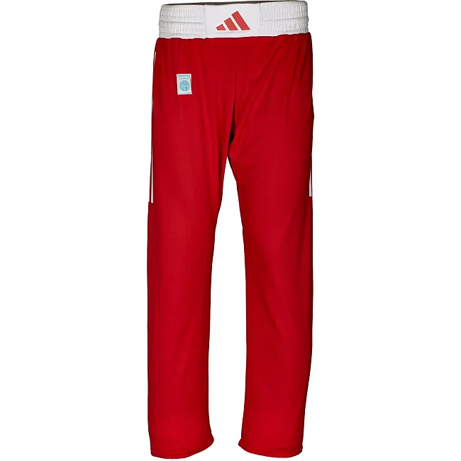 Брюки для кикбоксинга Adidas WAKO Full Contact | красные | Adidas ADIFCP01_PL