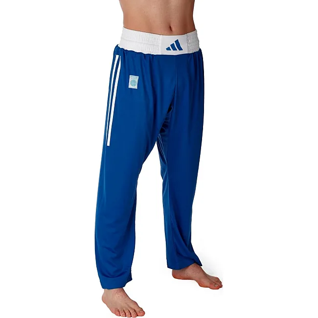 Брюки для кикбоксинга Adidas WAKO Full Contact | синие | Adidas ADIFCP01_PL