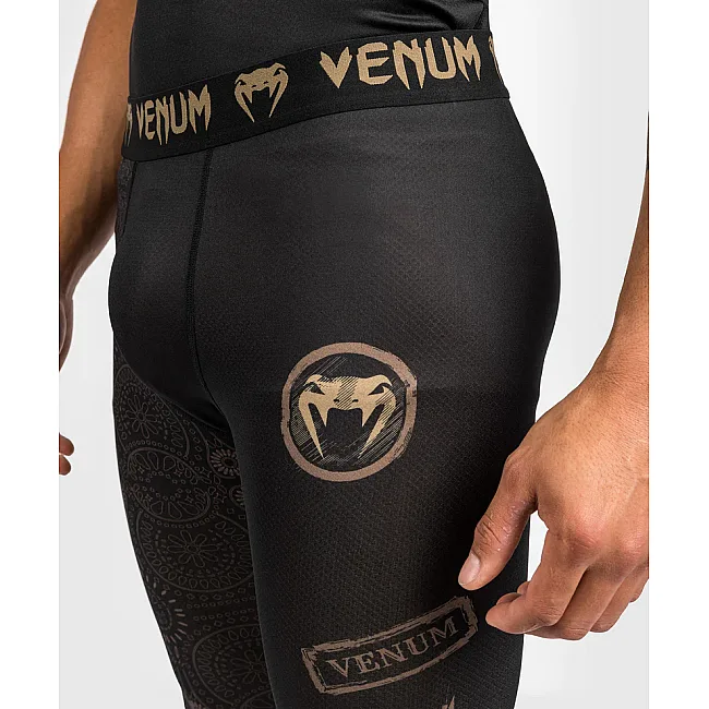 Компресійні штани VENUM Santa Muerte Dark Side - Black Brown