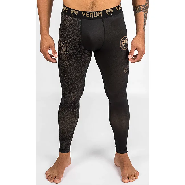 Компресійні штани VENUM Santa Muerte Dark Side - Black Brown