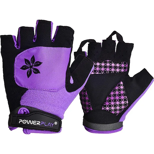 Велорукавицы женские POWERPLAY 5284 Фиолетовые