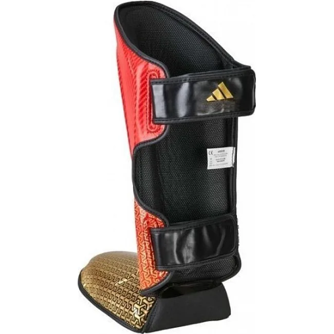 Защита голени и стопы с лицензией Wako Semi Contact | красный/золотой | ADIDAS ADIKBSI300