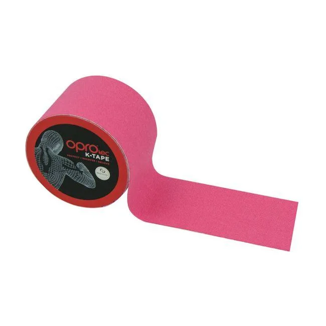 Кинезиологический тейп OPROtec Kinesiology Tape TEC57543 розовый 5см*5м