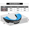 Капа RDX MOUTH GUNDER ARMOURRD JUNIOR синий, белый (для детей) One Size