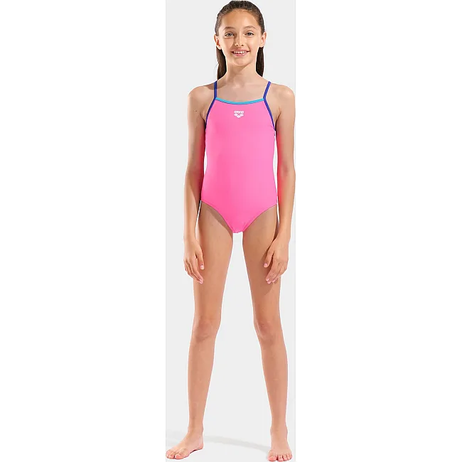 Купальник закрытый для девочек Arena SWIMSUIT LIGHT DROP SOLID розовый (для детей) 128 см