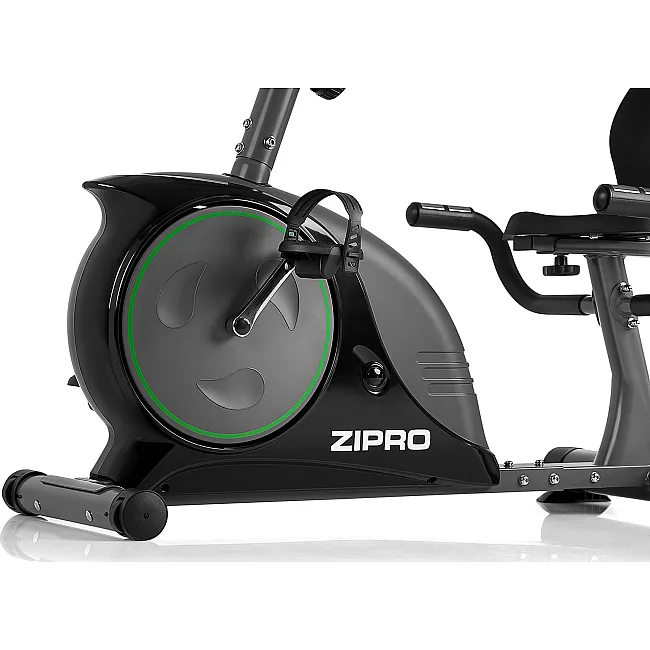 Велотренажер горизонтальный магнитный Zipro Easy черно-серый