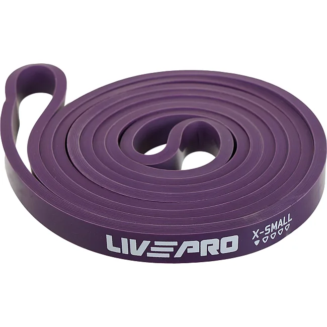 Резина петля для подтягиваний LiveUp SUPER BAND LP8410-XS 7-16кг (Фиолетовый)
