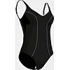 Купальник закрытый для женщин Arena CLIP BACK SWIMSUIT SOLID B черный, белый (для женщин)