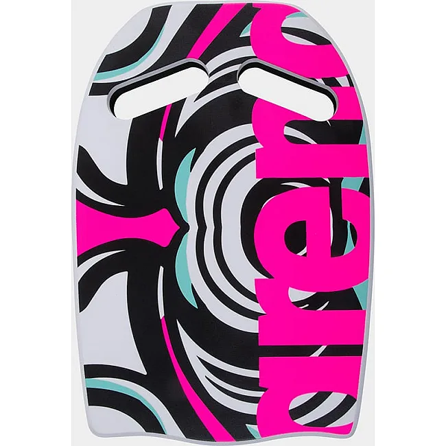 Доска для плавания Arena PRINTED KICKBOARD белый, черный, розовый 27,5 х 39 х 3 см