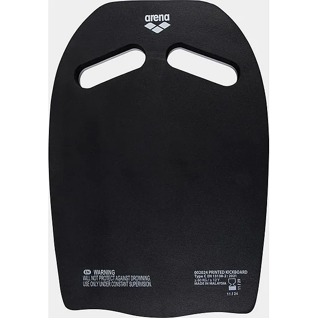 Доска для плавания Arena PRINTED KICKBOARD белый, черный, розовый 27,5 х 39 х 3 см