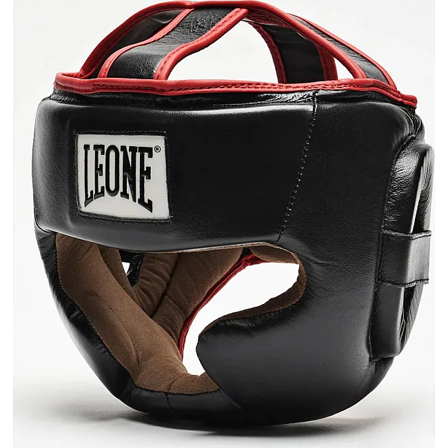 Боксерский шлем Leone CS426 FULL COVER Black