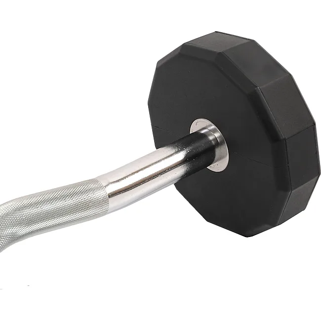 Штанга неразборная с фиксированным весом изогнутая PEV HAMMER STRENGHT TA-9978-20 (Черный)