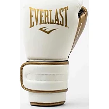 Боксерські рукавиці Everlast POWERLOCK 2R TRAINING GLOVE білий, золотий 12 унцій
