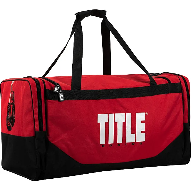Спортивна сумка TITLE Boxing Deluxe Gear Bag Red (70л.)