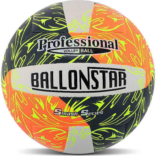 Волейбольний м'яч
 BALLONSTAR VB-4070 №5 PU (Білий-чорний-оранжевий)