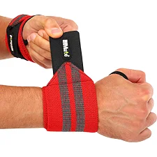 Кистевые бинты STRENGTH WRIST WRAPS MUTE MT-9188-3 2штуки (Красный)