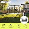 Батут Zipro Jump Pro Premium с внутренней сеткой 16 футов 496 см черно-зеленый
