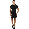 Футболка компрессионная с коротким рукавом мужская LIDONG UA-7303 24-3XL (Черный)
