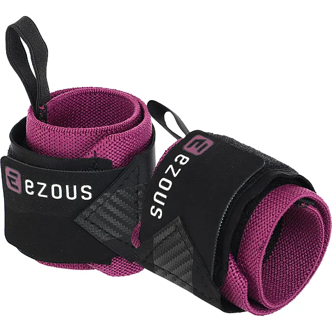 Кистевые бинты
 STRENGTH WRIST WRAPS EZOUS C-05 2штуки (Черный-фиолетовый)