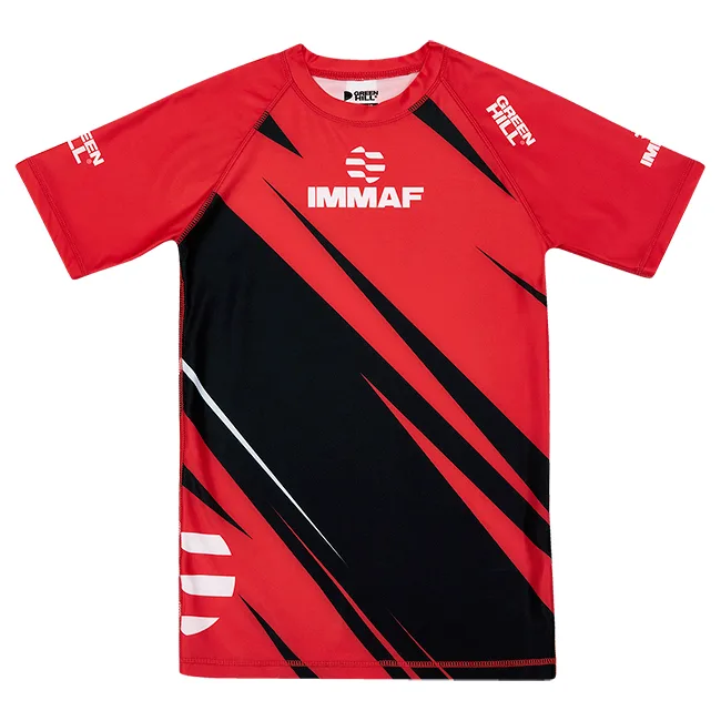 Рашгард для ММА Green Hill RASH GUARD RGI-4021 IMMAF (Красный)